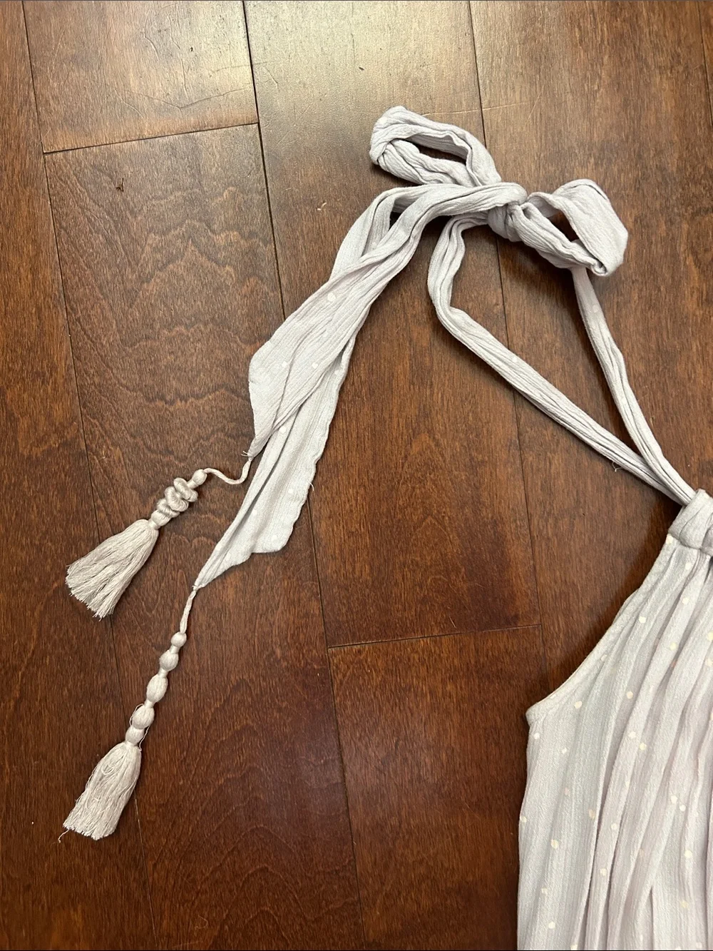 Free People Bare It All Maxi Bohemian Dress in Pale Lavender and Orange, Size S - Picture 5 of 12